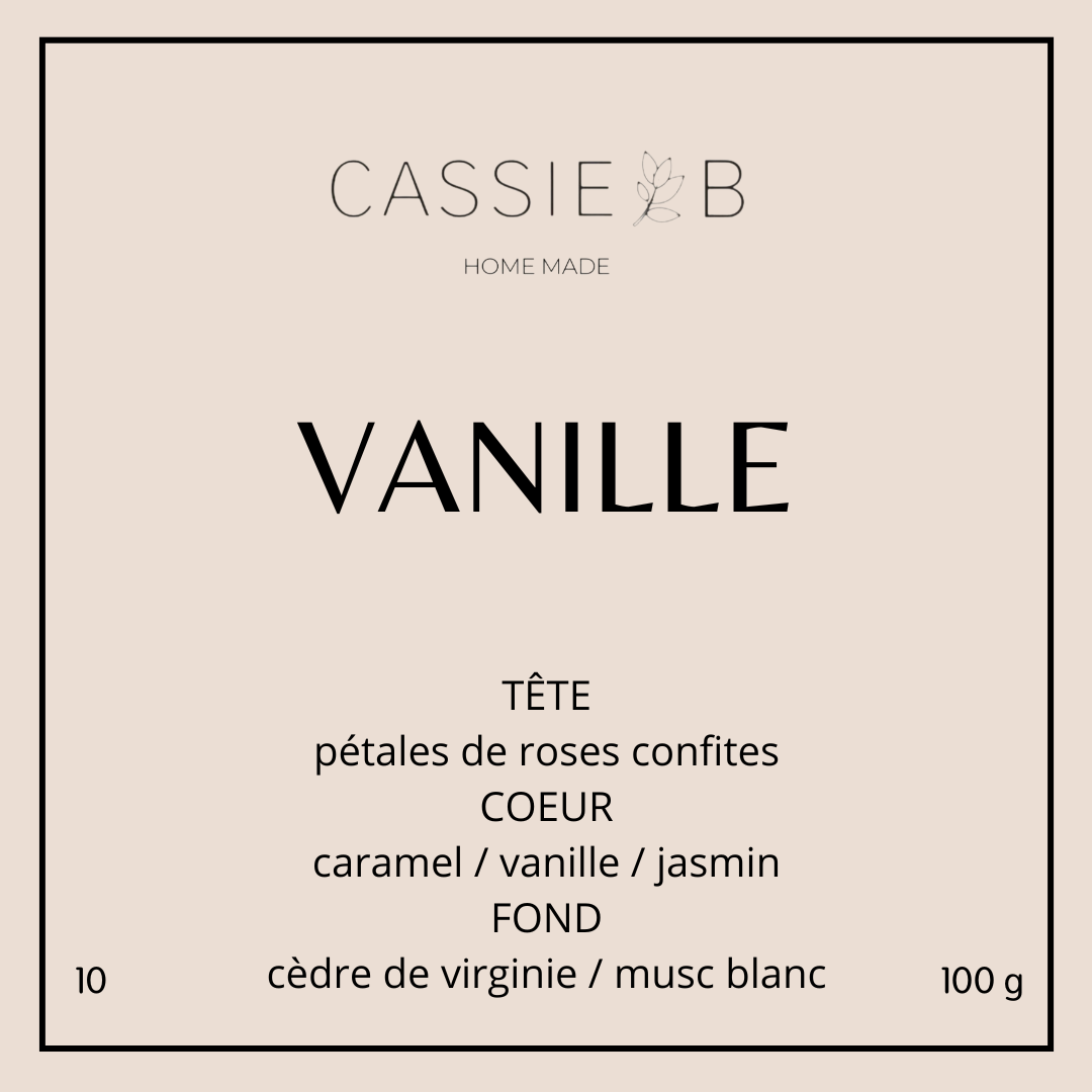 La bougie 100g VANILLE