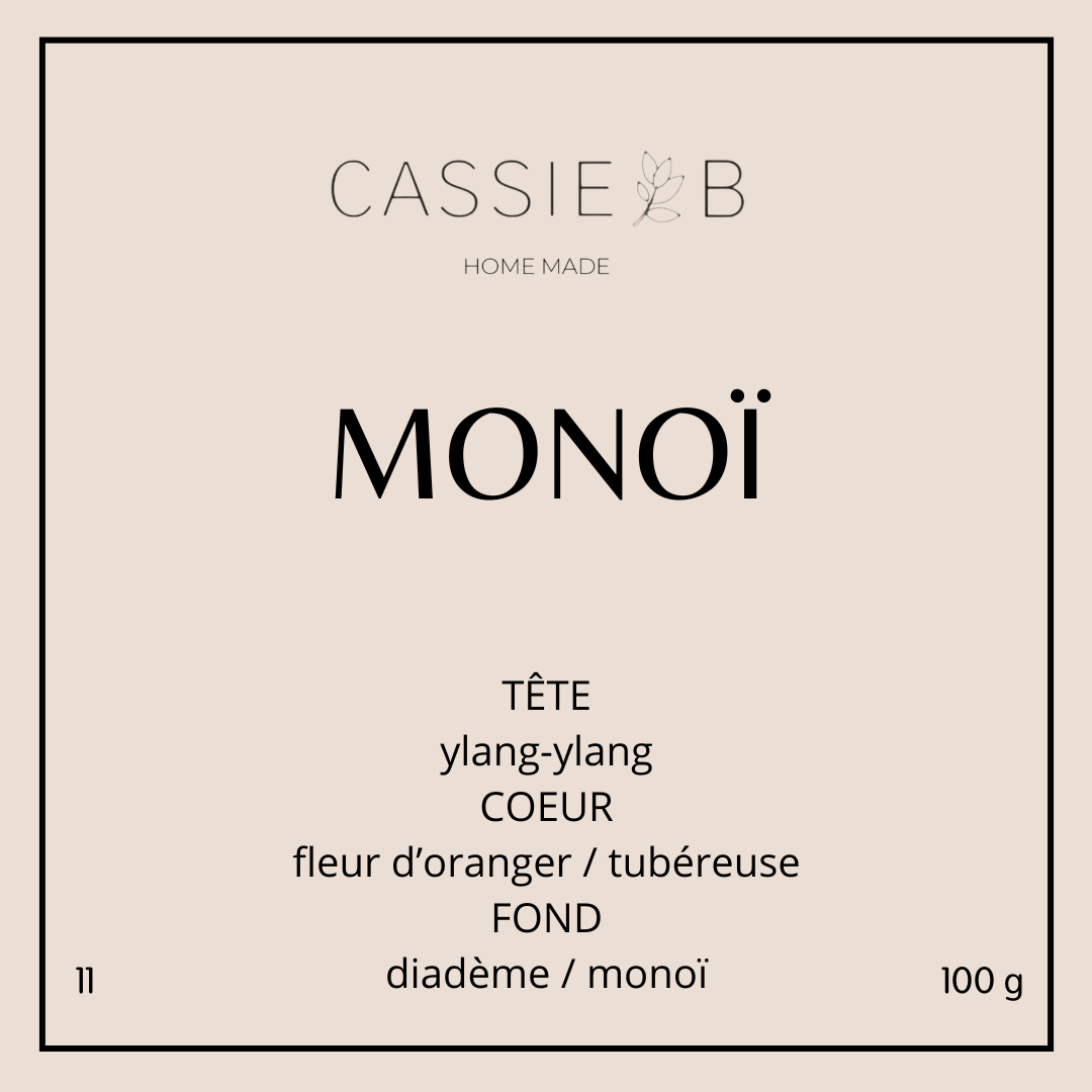 La bougie 100g MONOï