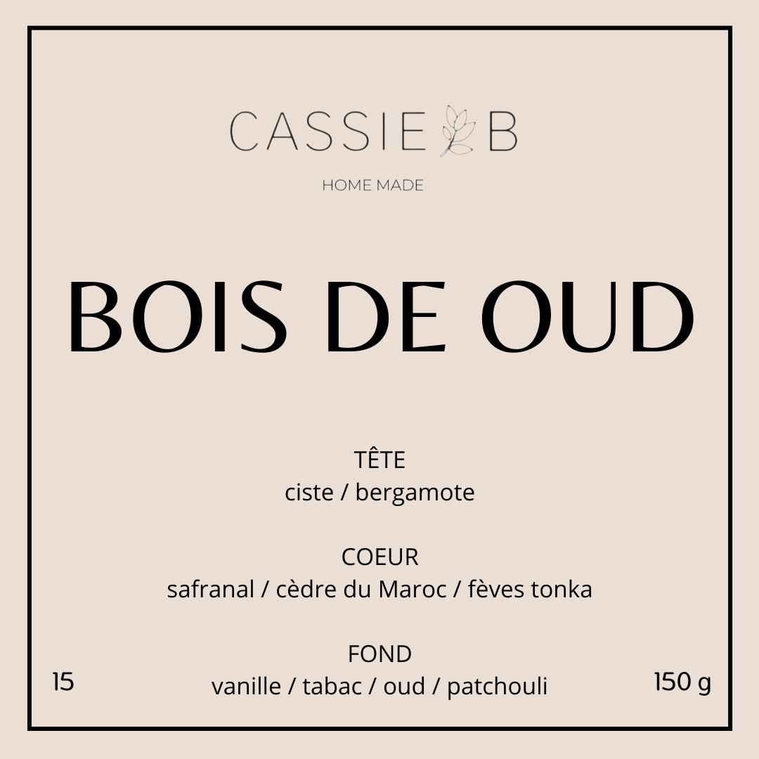 La bougie parfumée BOIS DE OUD