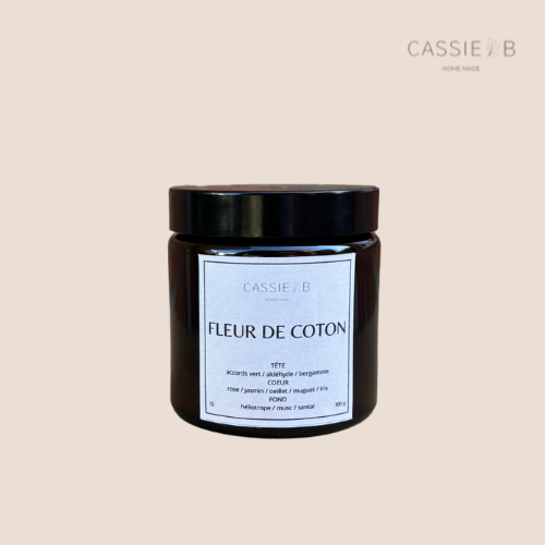 La bougie 100g FLEUR DE COTON