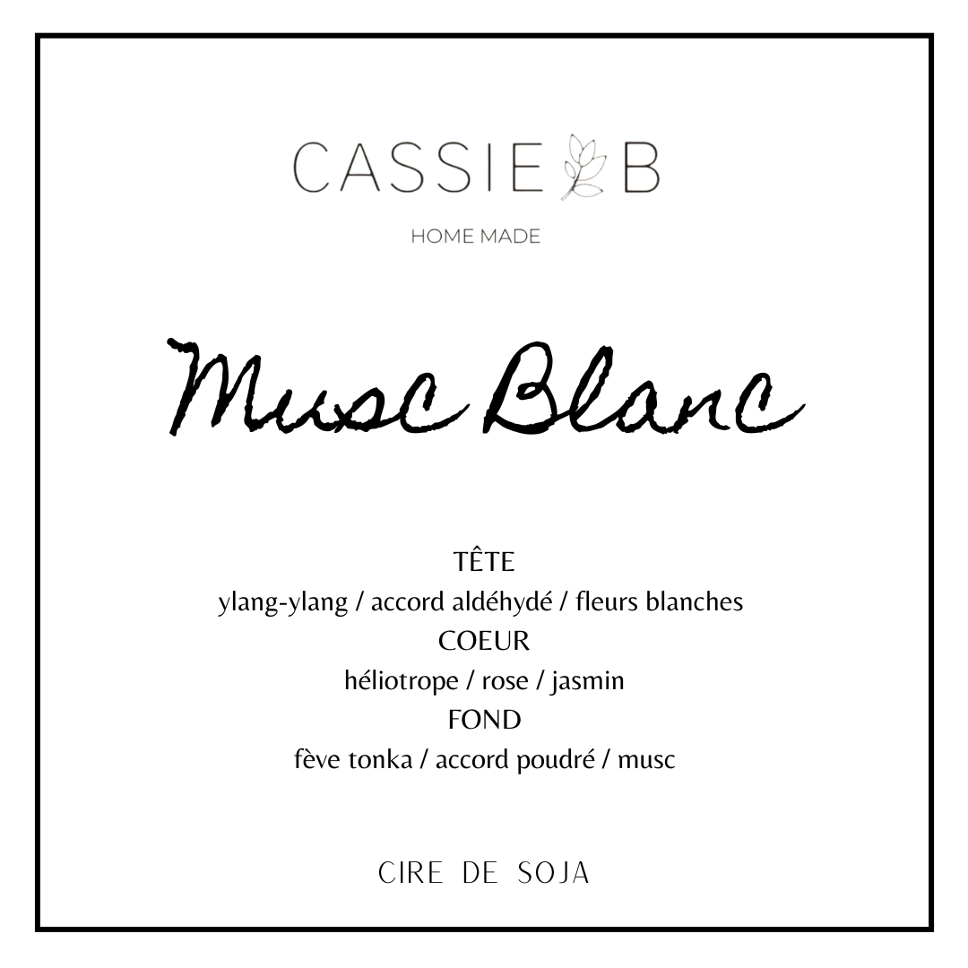 Bougies parfumées Musc blanc