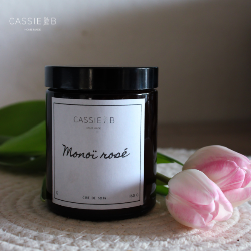 Bougies parfumées Monoï rosé