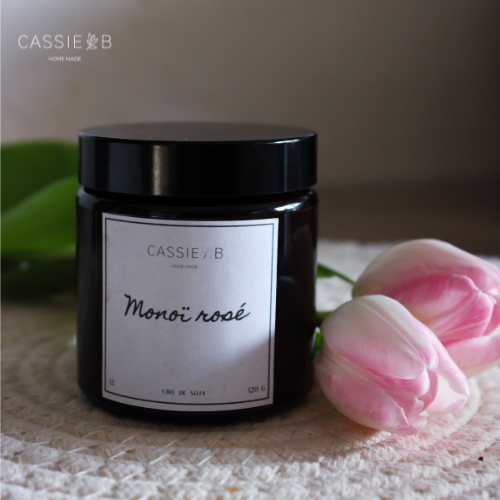 Bougies parfumées Monoï rosé