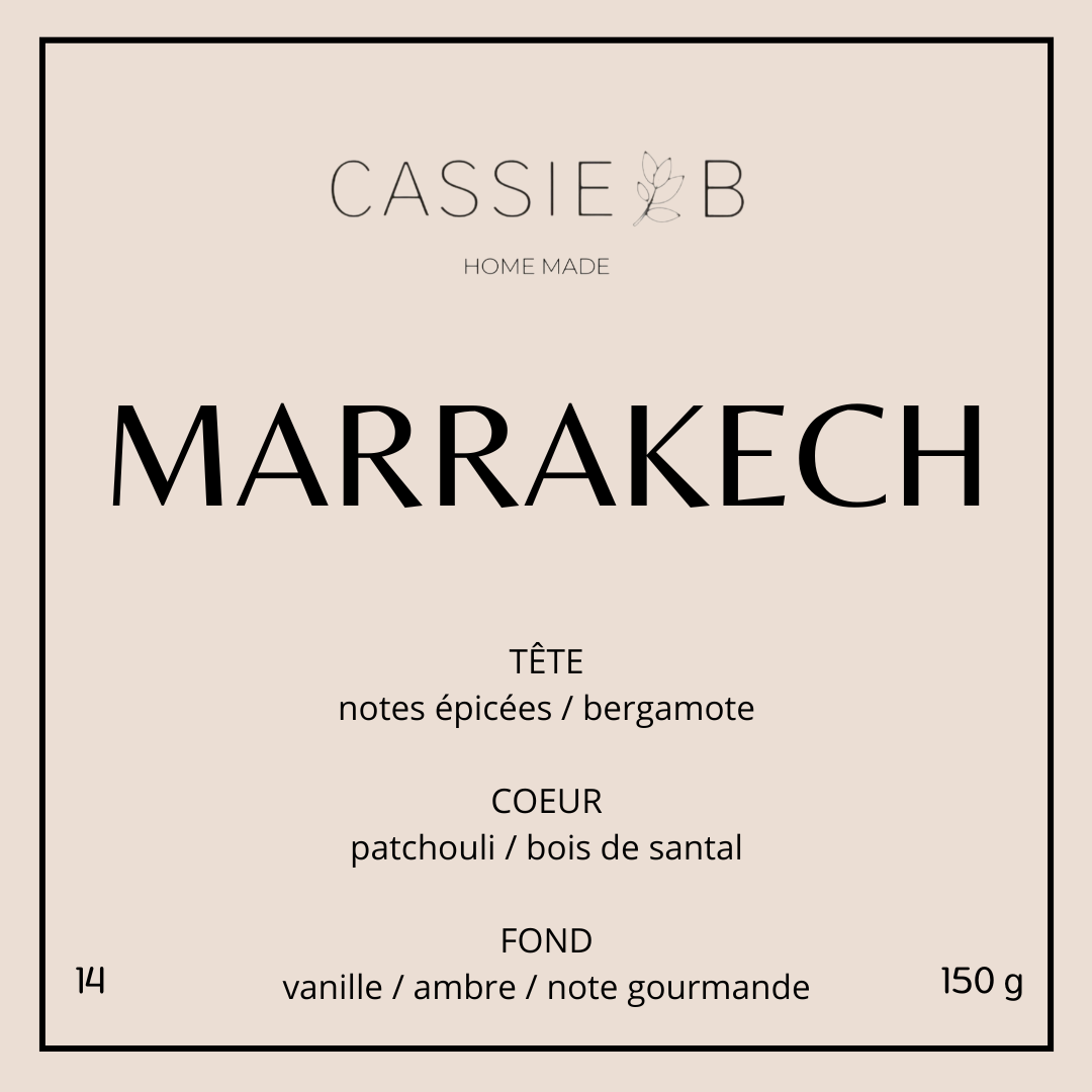 La bougie parfumée MARRAKECH