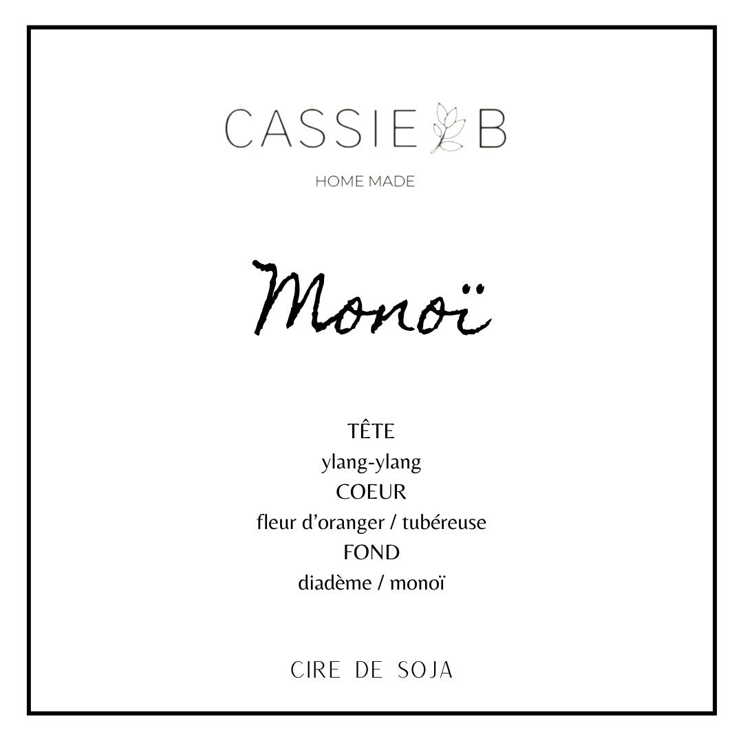 Bougies parfumées Monoï