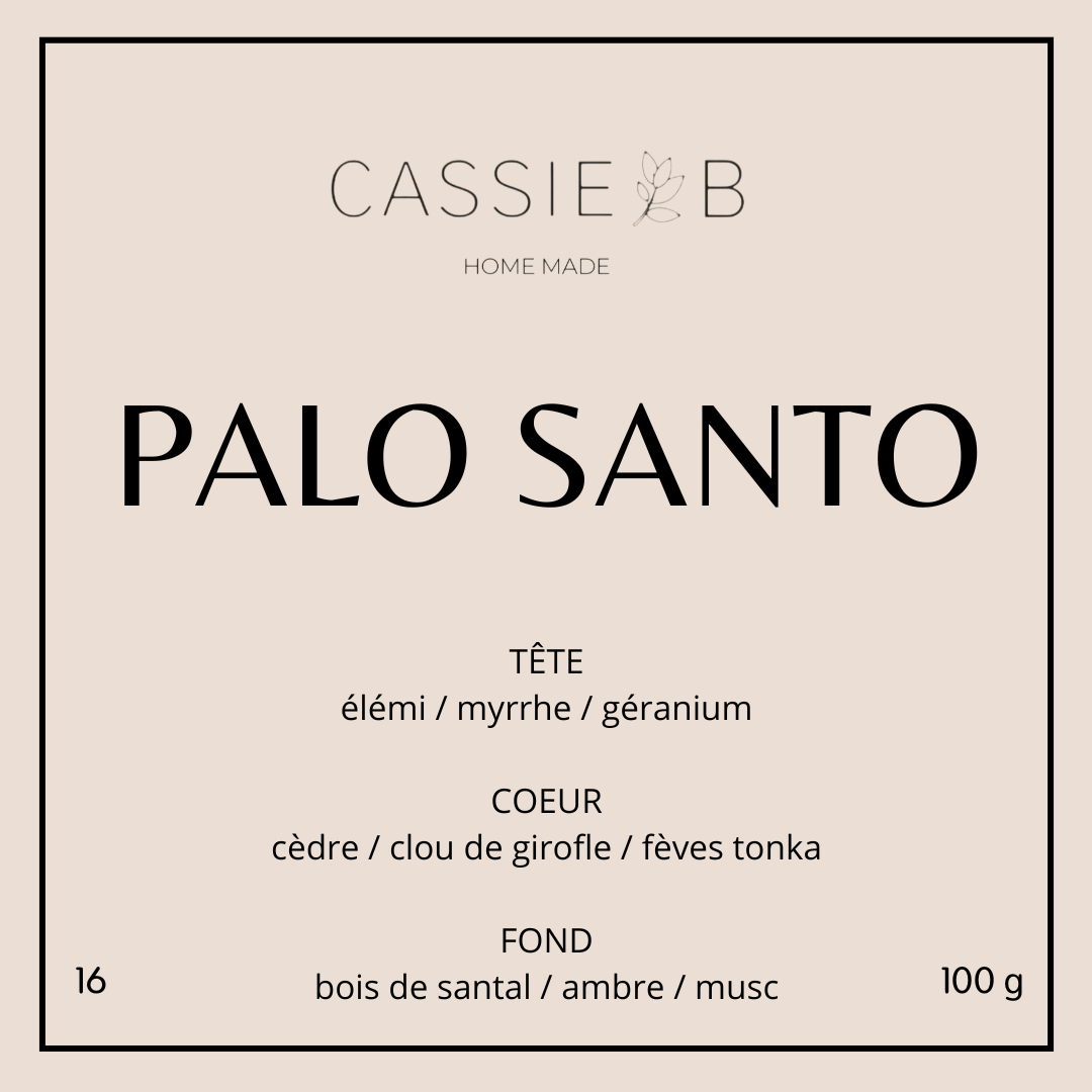 La bougie parfumée PALO SANTO