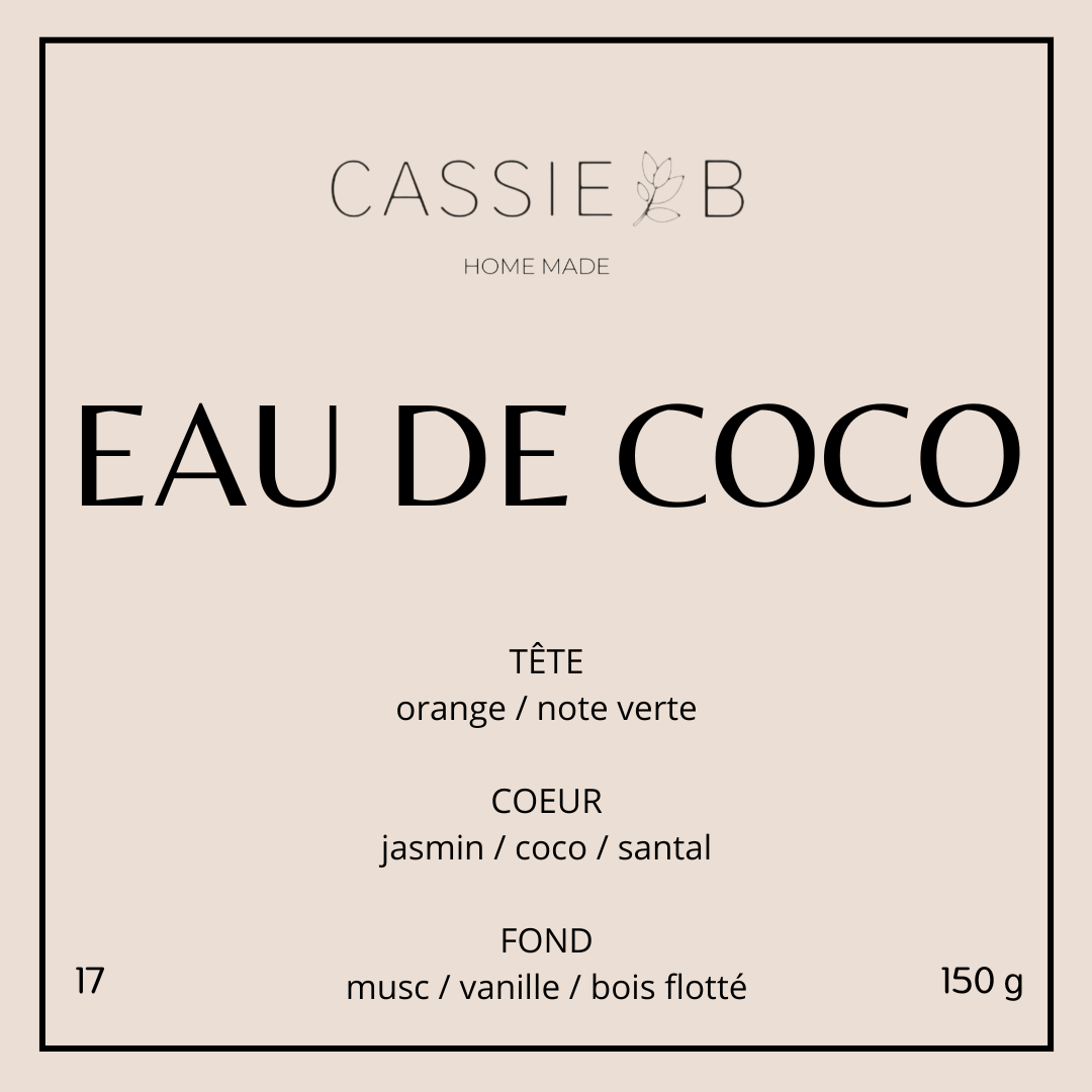 La bougie parfumée EAU DE COCO