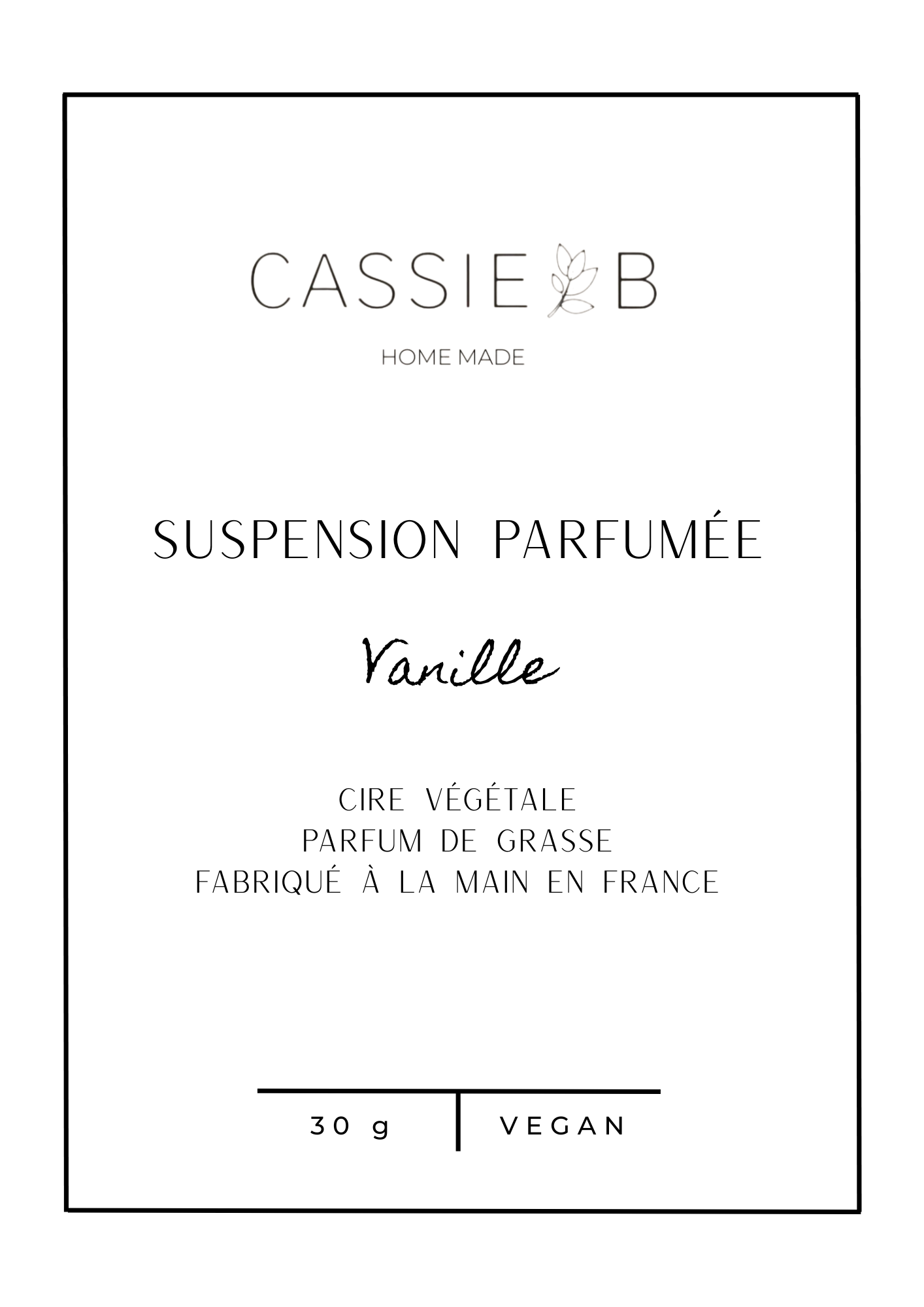 Suspensions parfumées Vanille