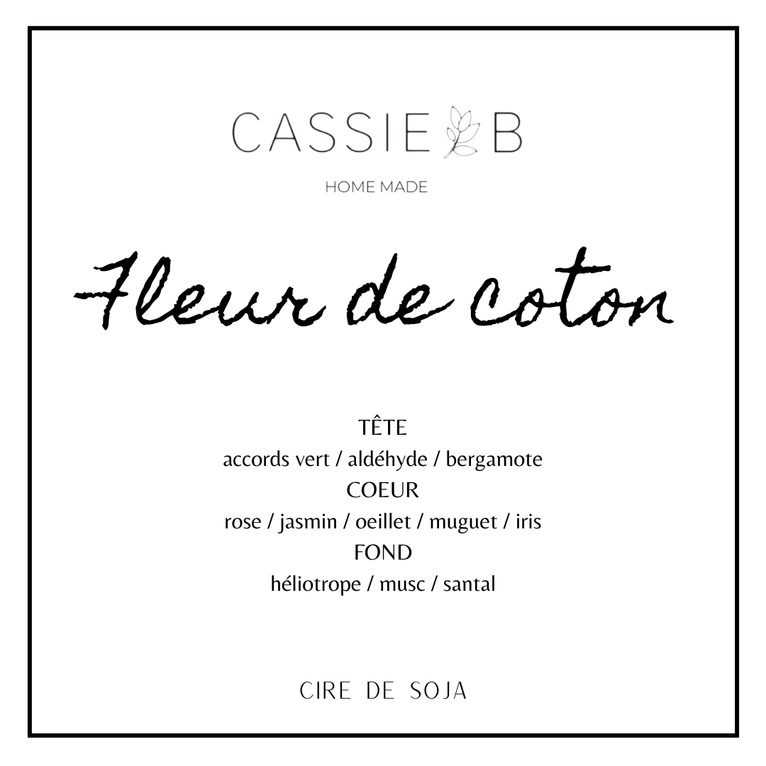 Bougies parfumées Fleur de coton