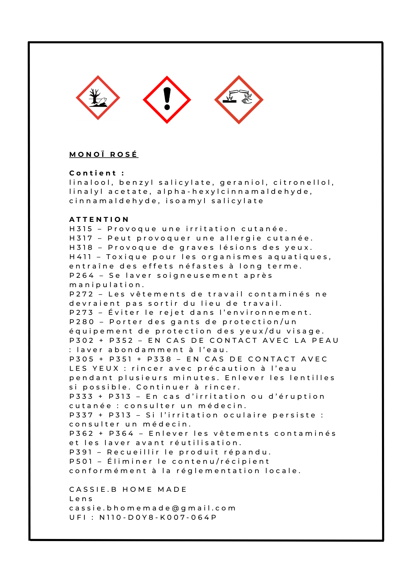 La tablette fondante MONOÏ ROSÉ