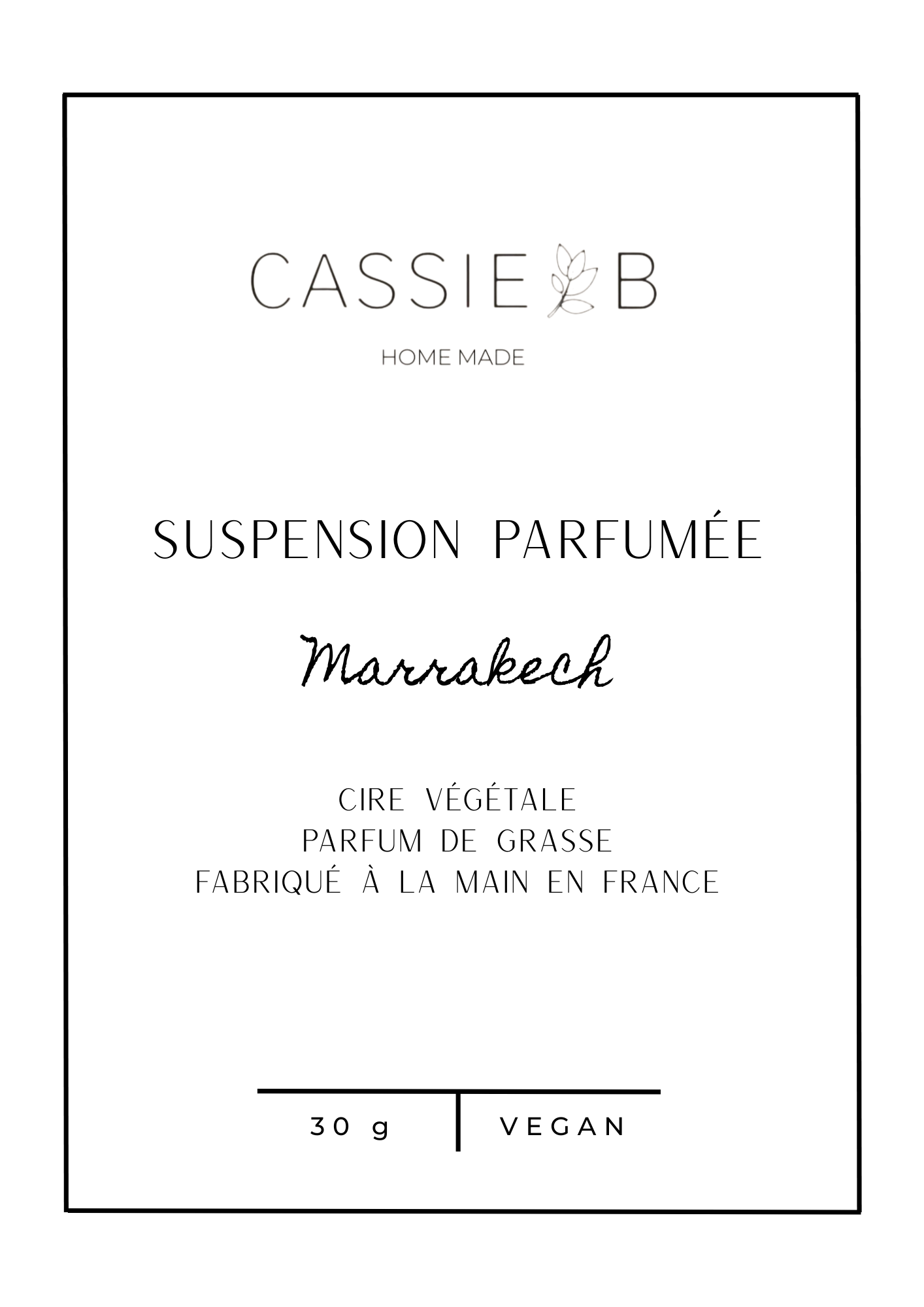 Suspensions parfumées Marrakech