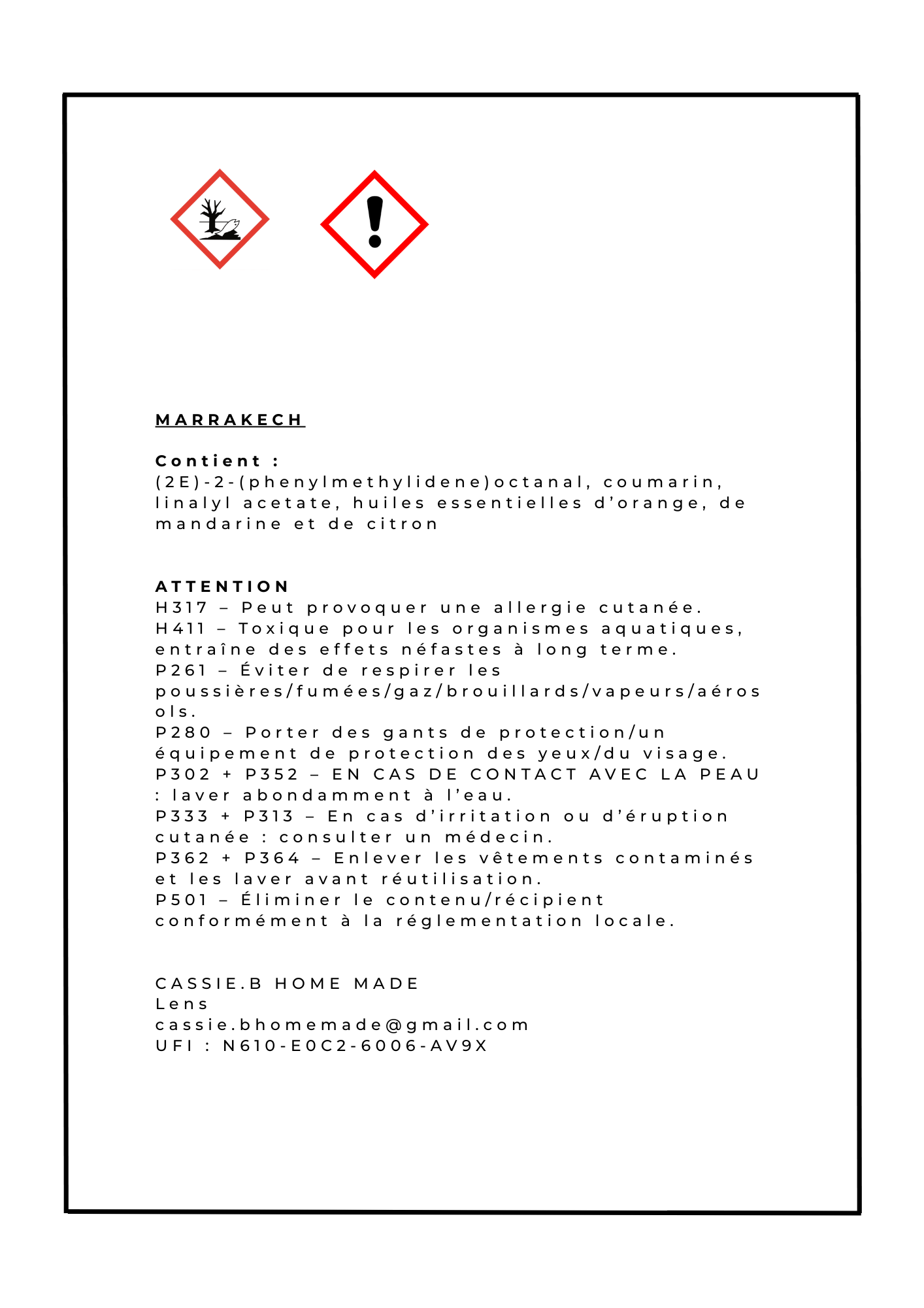 La tablette fondante MARRAKECH