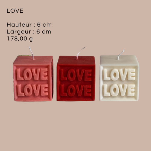 La bougie LOVE