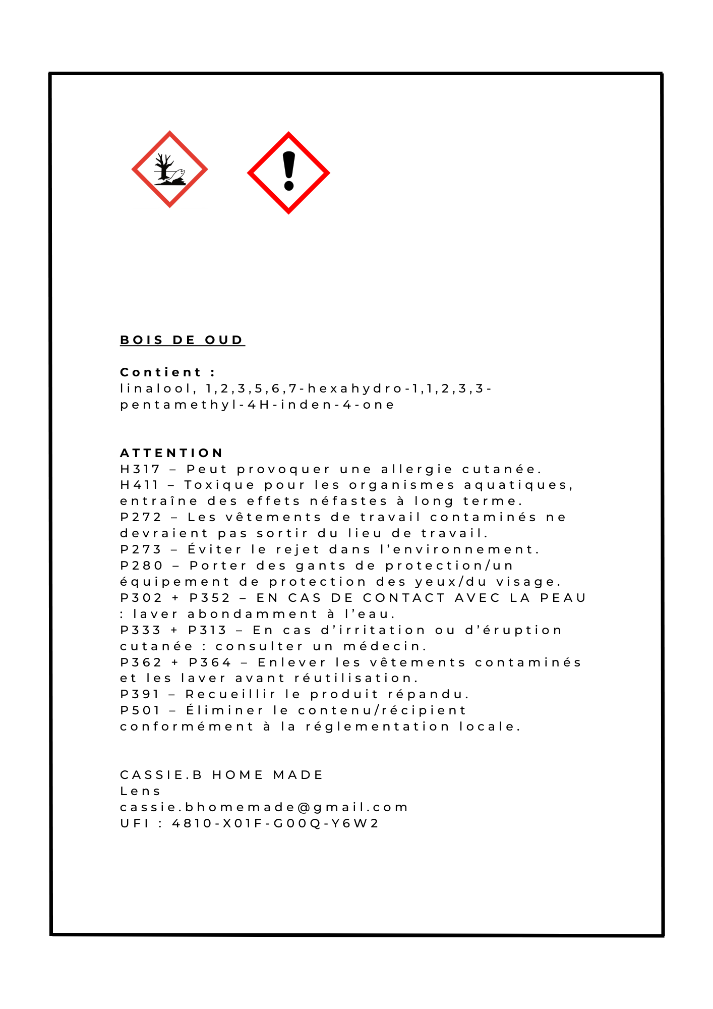 La tablette fondante BOIS DE OUD