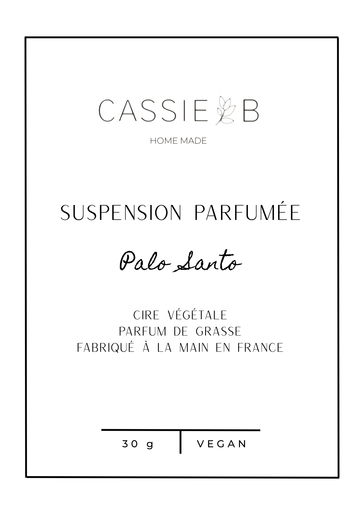 Suspensions parfumées Palo santo