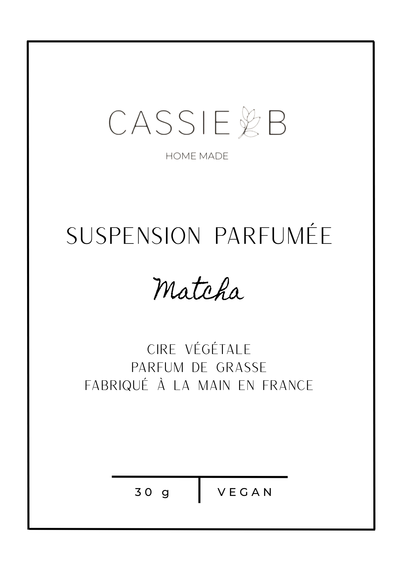 Suspensions parfumées Matcha
