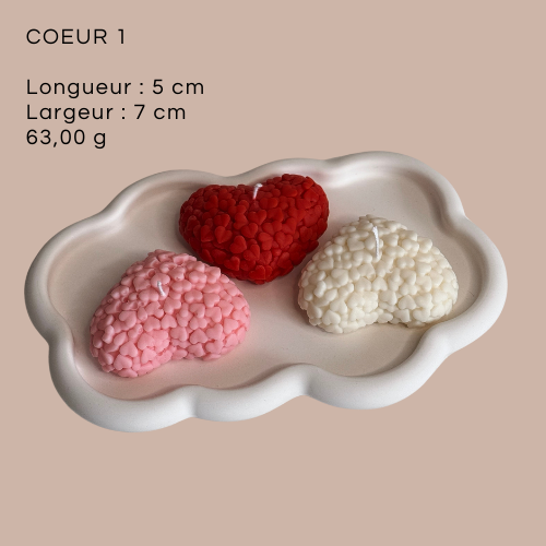 La bougie COEUR D'AMOUR